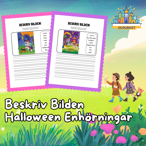 Beskriv Bilden Halloween Enhörningar