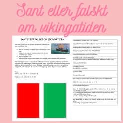 Sant eller falskt om vikingatiden