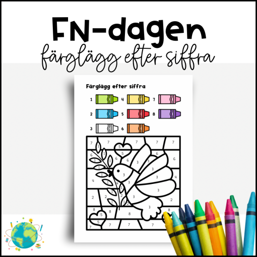 FN-dagen - Färglägg efter siffra