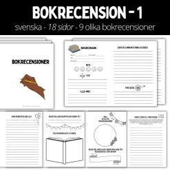 Bokrecension - 1 - 18 sidor & 9 olika bokrecensioner