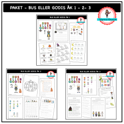 Bus eller godis - paket - åk 1 - 2 - 3
