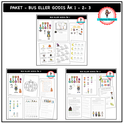 Bus eller godis - paket - åk 1 - 2 - 3