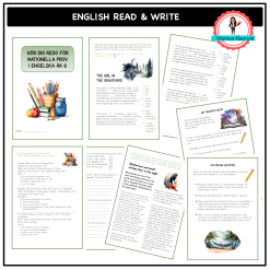 Nationella prov English åk 6 del B1 + C