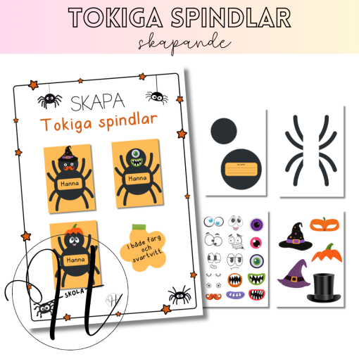 Tokiga spindlar, Halloween, skapande
