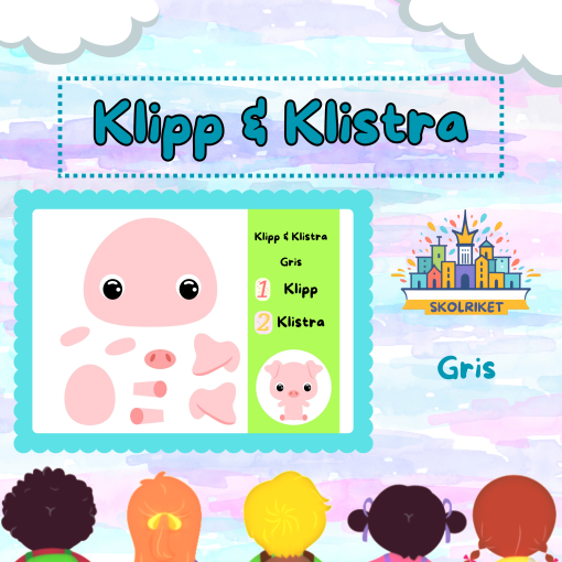 Klipp & Klistra – Gris