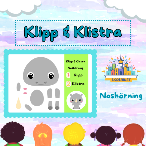 Klipp & Klistra – Noshörning