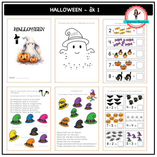 Mer Halloween åk 1
