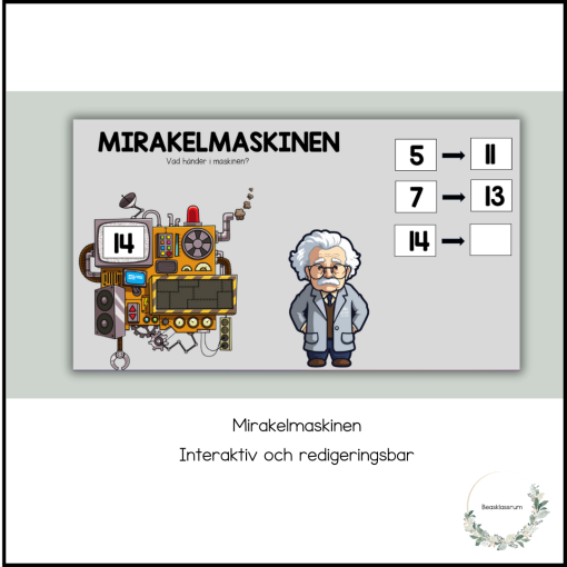 Mirakelmaskinen - interaktiv övning