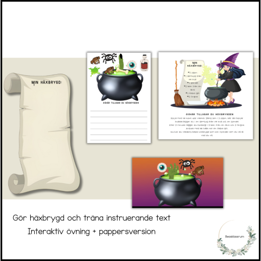 Häxbrygd - instruerande text