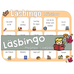Läsbingo - höstlov / läslov