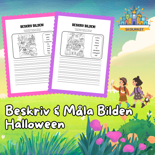 Beskriv och Måla Bilden Halloween