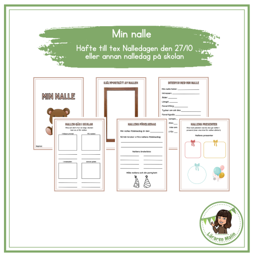 Min nalle - häfte till ex nalledagen 27/10