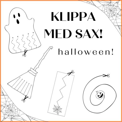 Klippa med sax - tema halloween