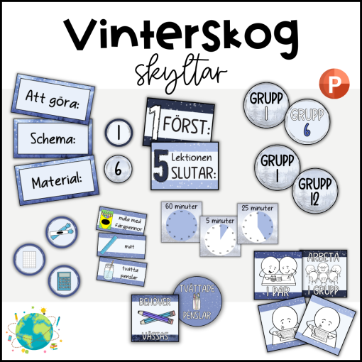 Vinterskog - Skyltar