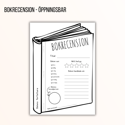 Bokrecension 2.0 - öppningsbar