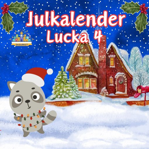 Skolrikets Julkalender Lucka 4: Hjälp Tvättbjörnen Labyrint