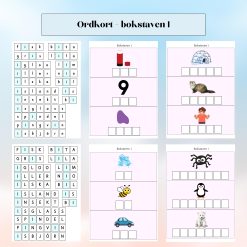 Ordkort - bokstaven I