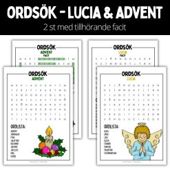 Ordsök - advent & lucia - 1