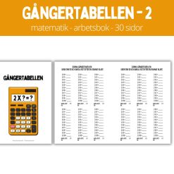 Gångertabellen - 2 - 30 sidor
