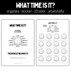What time is it? - 20 sidor - arbetshäfte