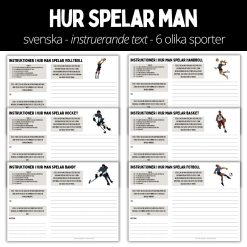 Instruerande text - hur man spelar man