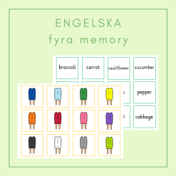 4 st memory engelska