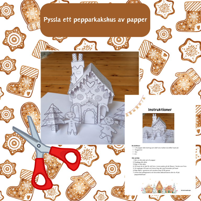 Julpyssel pepparkakshus Teach Academy