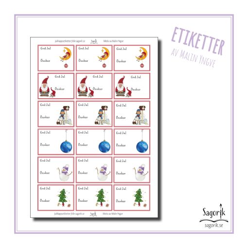 Julklappsetiketter
