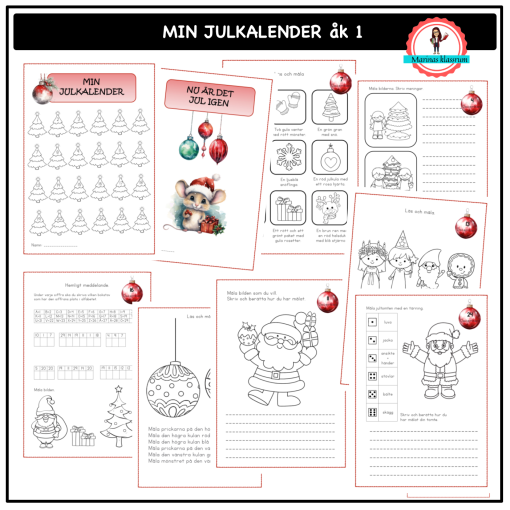 Min julkalender åk 1