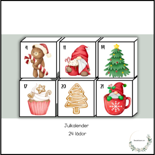 Julkalender - 24 lådor