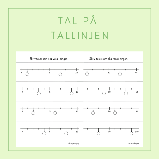 Tal på tallinjen