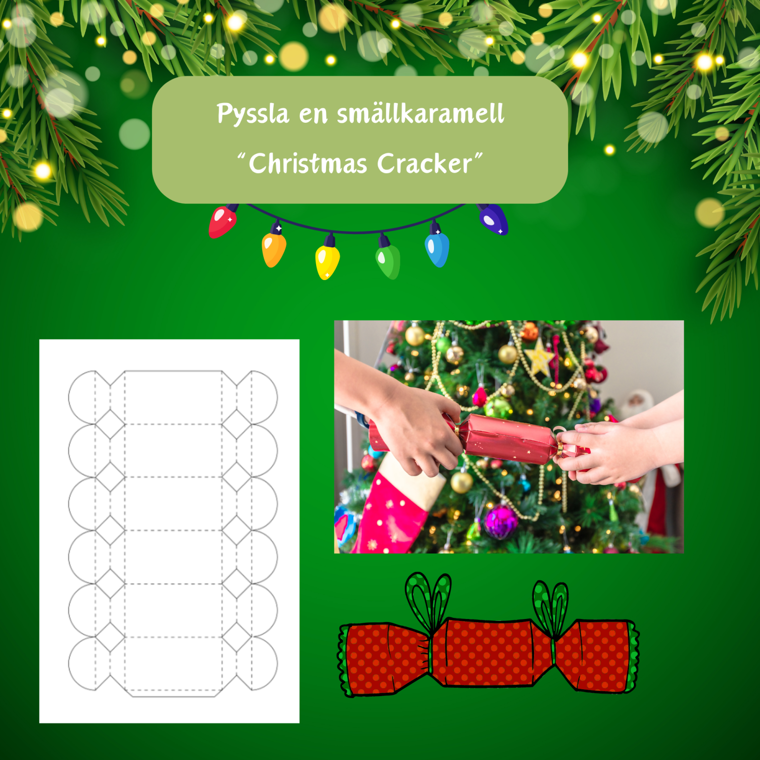 Julpyssel smällkaramell christmas cracker Teach Academy