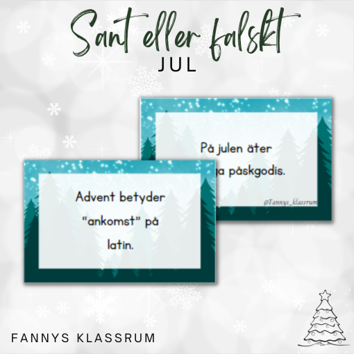 Sant eller falskt julen