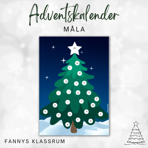 Dekorera din julgran- adventskalender