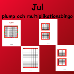 Jul Plump och Multiplikationsbingo