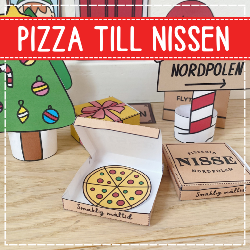 Julpyssel: pizza till nissen