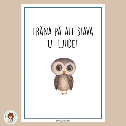 Träna Tj-ljudet – 8 stenciler