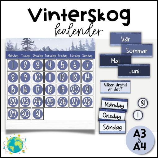 Vinterskog - Väggkalender