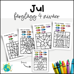 Jul - Färglägg 4 nivåer