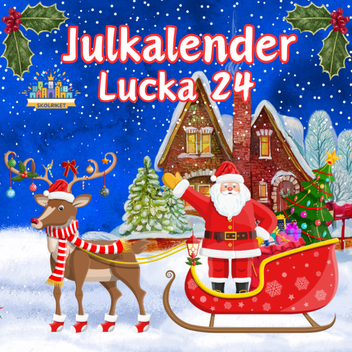 Skolrikets Julkalender Lucka 24: Klipp ut och Klä Granen
