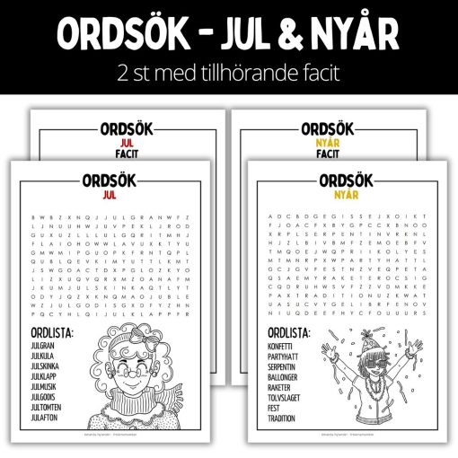 Ordsök - jul & nyår - 2