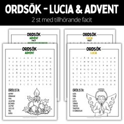 Ordsök - advent & lucia - 2