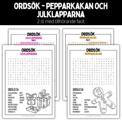 Ordsök – pepparkakan & julklapparna - 2