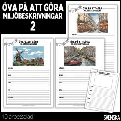 Öva på att göra miljöbeskrivningar - 2 - 10 arbetsblad