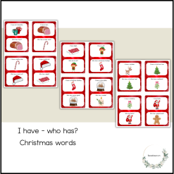 I have, who has? Christmas word