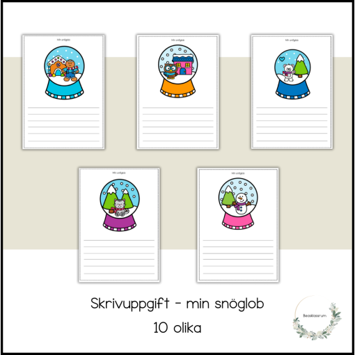 Skrivuppgift - min snöglob