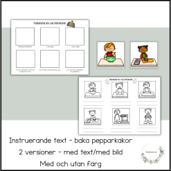 Baka pepparkakor - instruerande text