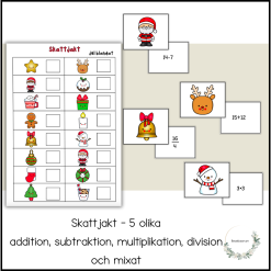 Skattjakt - 4 räknesätten
