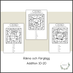 Räkna och färglägg - addition