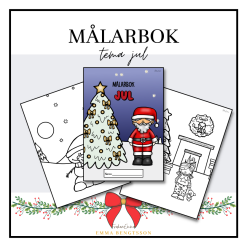 Målarbok - tema jul